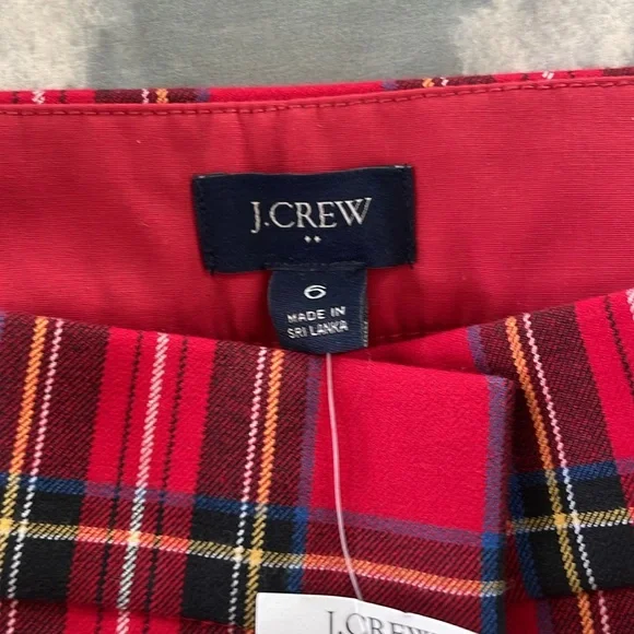 J crew mercantile tartan plaid pants EUC size 6 - Picture 3 of 9